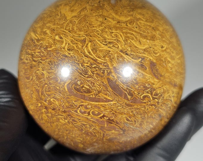 68mm Calligraphy Jasper Sphere