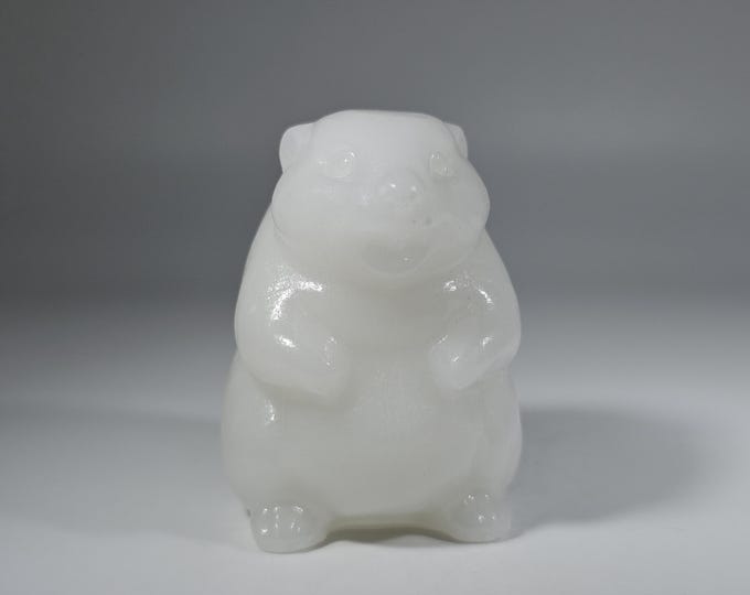 White Jade Hamster Carving