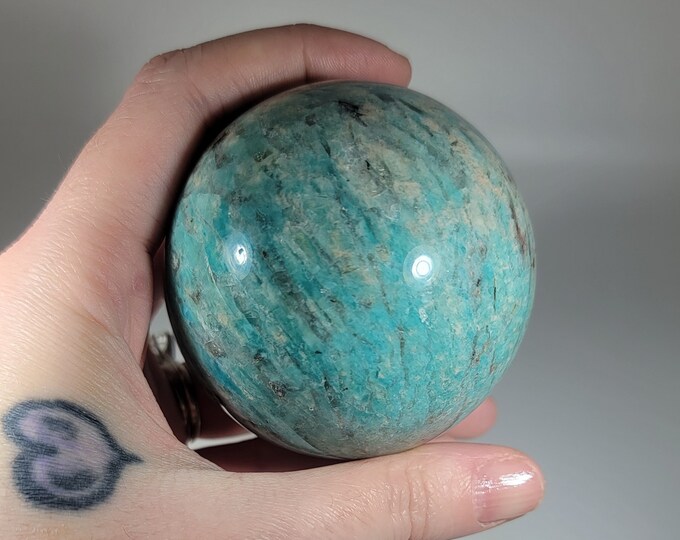 Smoky Amazonite Sphere 2.5" (63mm)