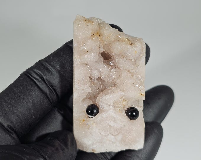 Pink Amethyst Pet Rock Carving