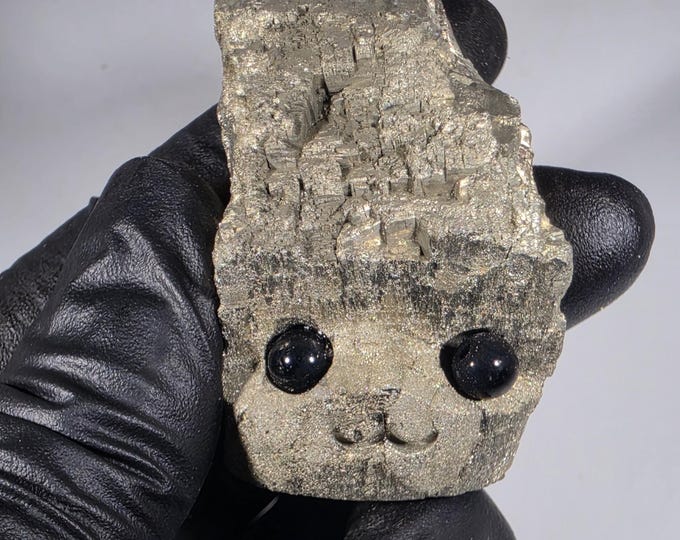 Pyrite Pet Rock Carving