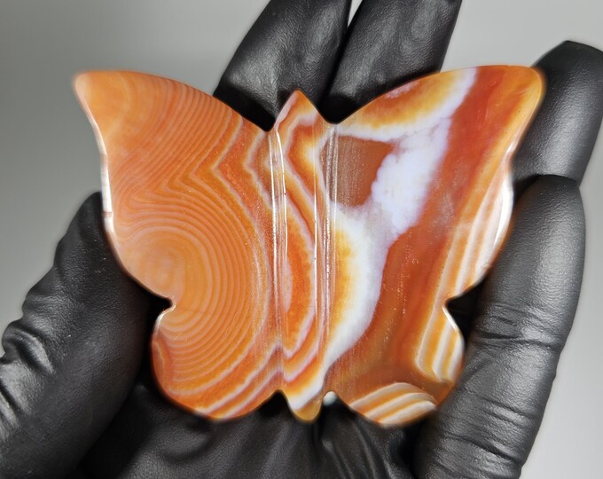 Carnelian Butterfly Carving