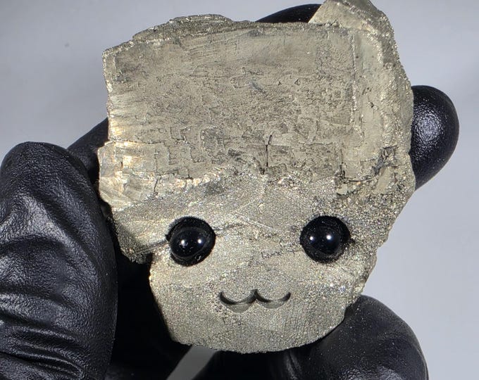 Pyrite Pet Rock Carving