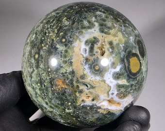 61mm Druzy Ocean Jasper Sphere