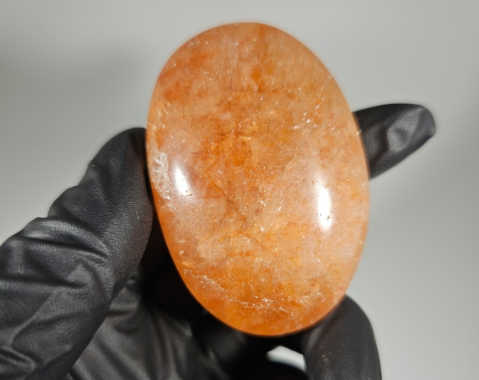 Fire Quartz Palm Stone