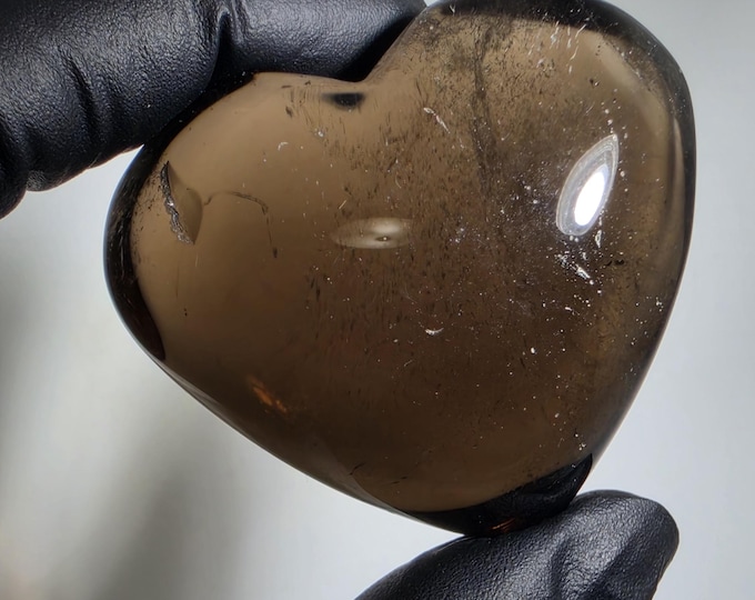 Smoky Quartz Heart Stone