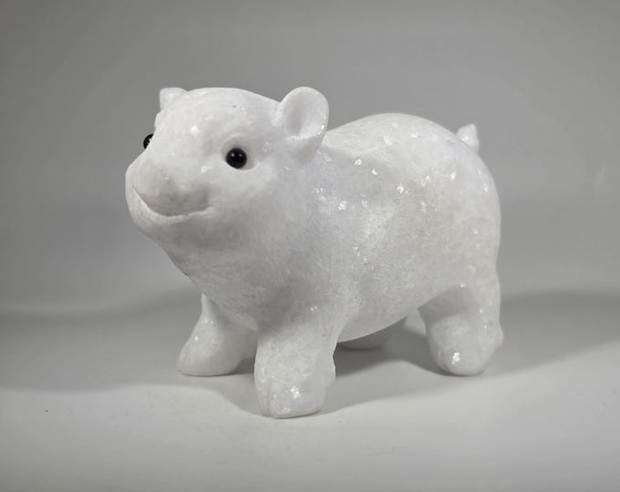 White Jade Pig Carving