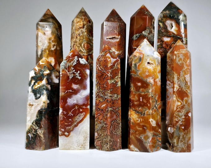 Your Choice Red Moss Agate Tower *Imperfect
