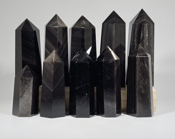 Your Choice Silver Obsidian Tower
