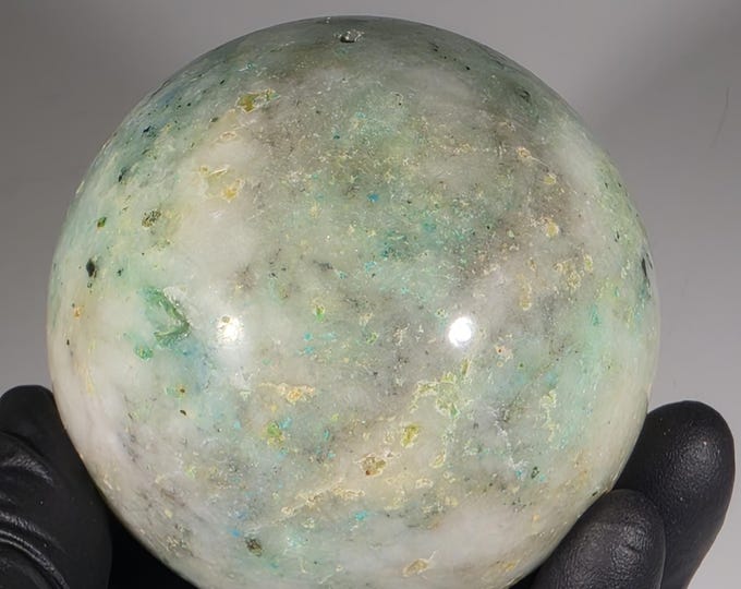 53mm Phoenix Stone Sphere Chrysocolla in Quartz