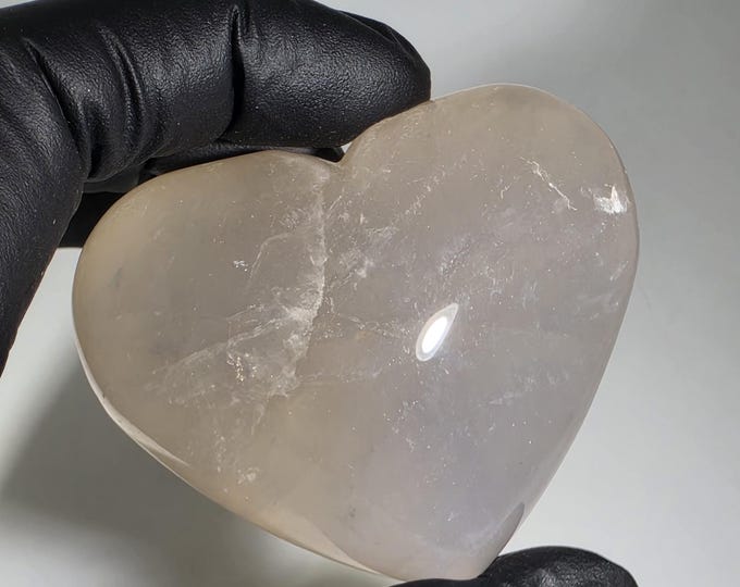 Blue Rose Quartz Heart Stone