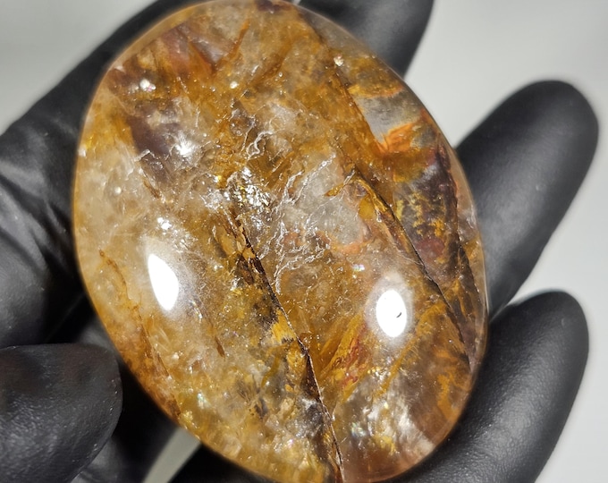 Golden Healer Palm Stone