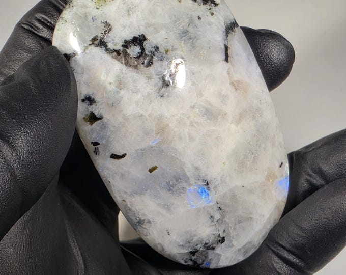 Rainbow Moonstone Palm Stone