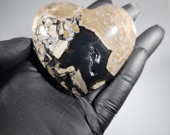 Volcano Agate Heart