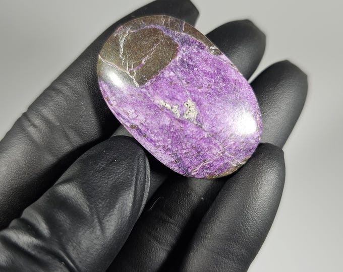 Small Atlantasite in Stichtite Palm Stone