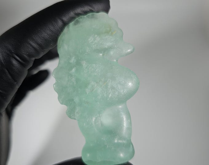 Fluorite Seahorse Carving *Imperfect