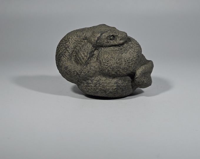 Pyrite Snake Carving