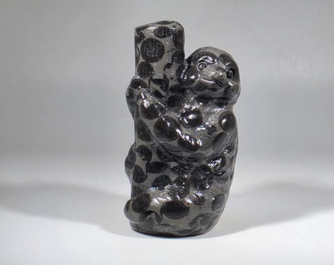 Spotted Ocean Jasper Sloth Carving