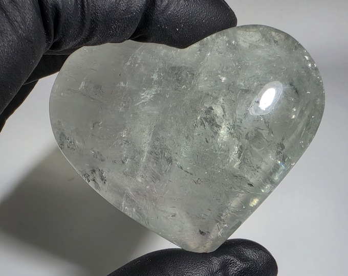 Prasiolite Heart Stone Green Amethyst
