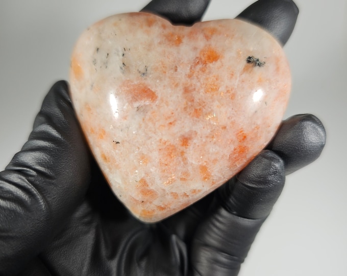 Sunstone Heart Carving