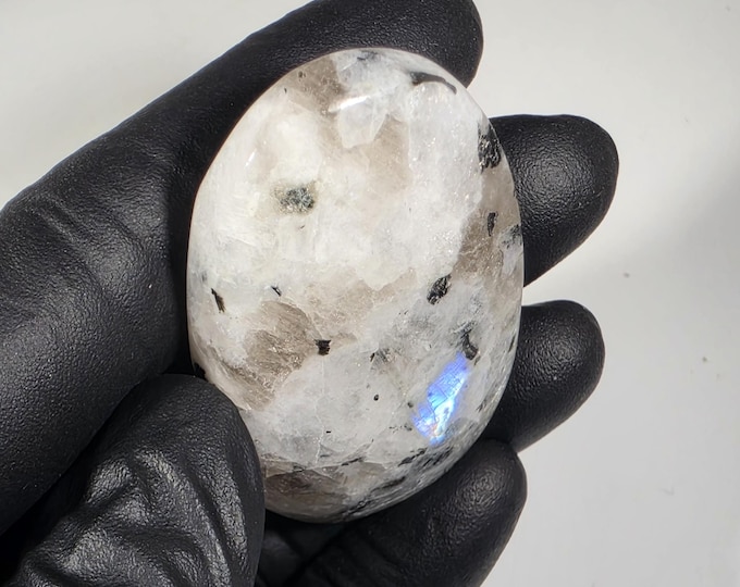 Rainbow Moonstone Palm Stone