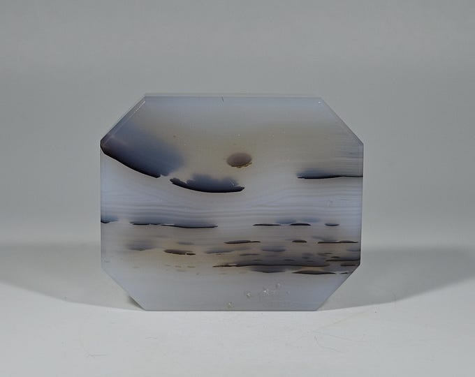 Banded Dendritic Agate Slab
