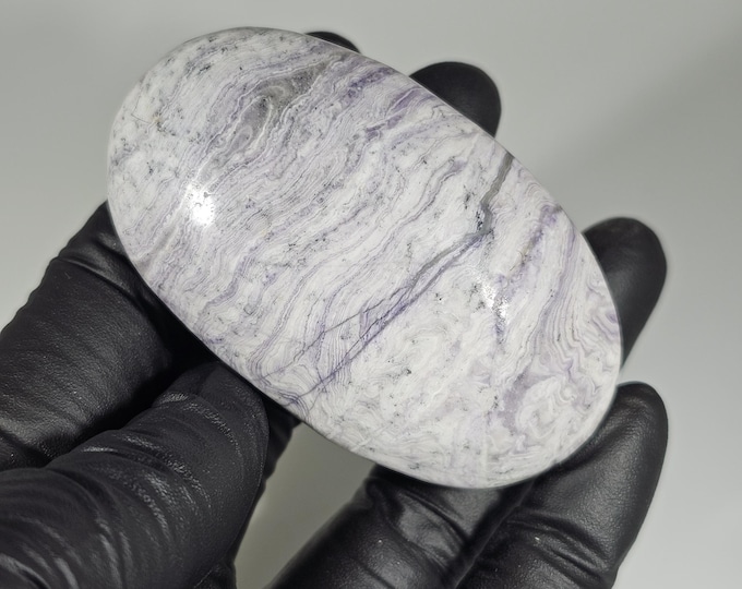 Purple Opal Palm Stone