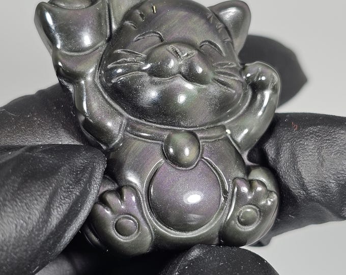 Rainbow Obsidian Cat