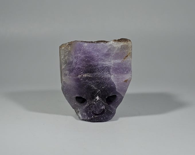 Dream Amethyst Pet Rock Carving