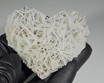 Angel Wing Calcite Heart Carving
