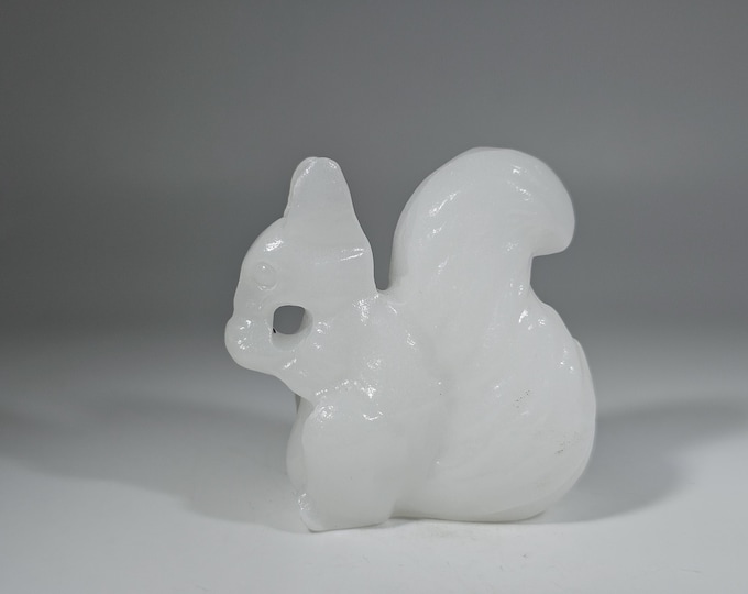 White Jade Squirrel Carving