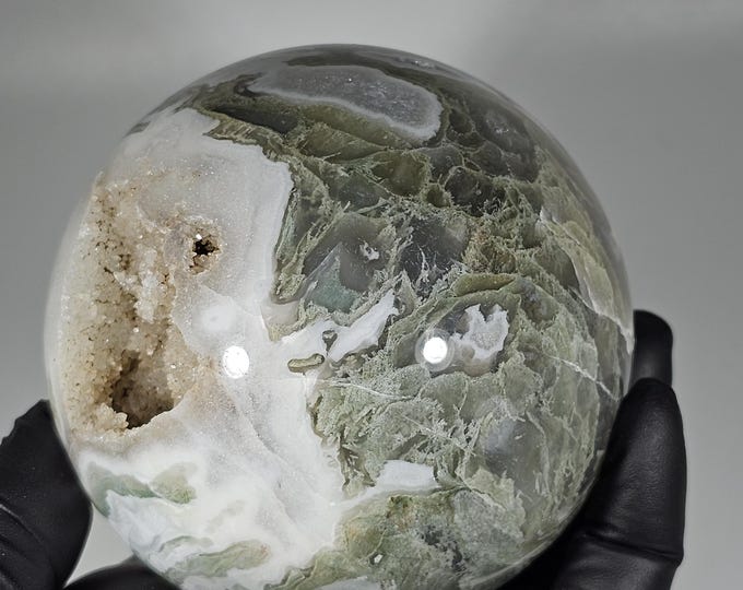 77mm Moss Agate Sphere