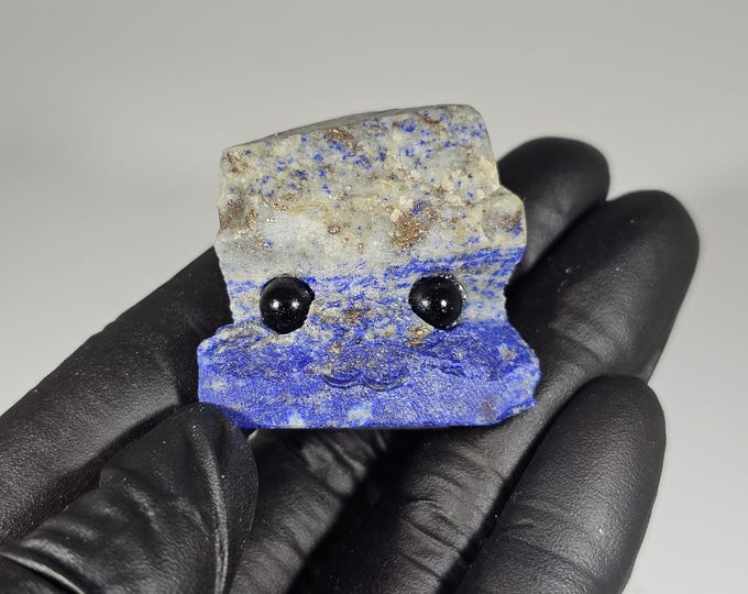 Lapis Lazuli Pet Rock Carving