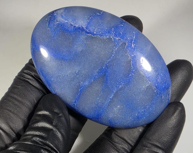 Blue Aventurine Palm Stone