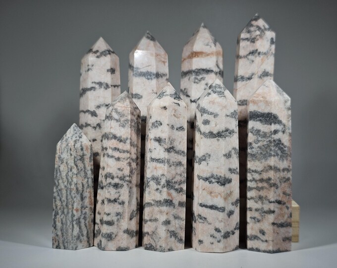 Your Choice Pink Zebra Jasper Tower