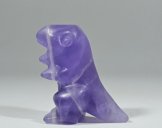 1.3" Fluorite Dinosaur Carving
