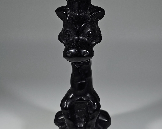 Obsidian Giraffe Carving