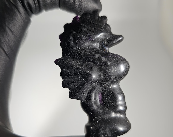 Fluorite Seahorse Carving *Imperfect