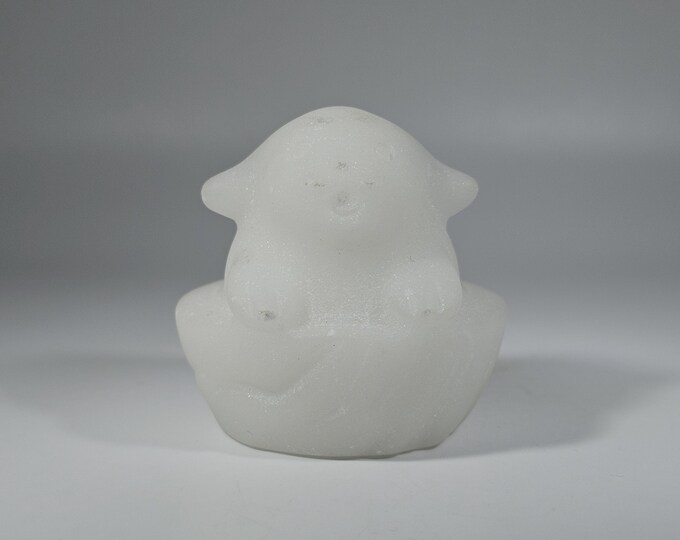 White Jade Dog in a Cup Carving