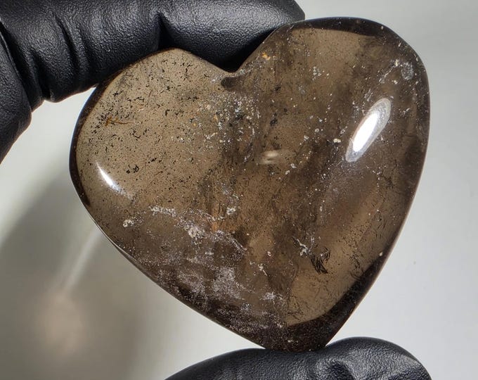 Smoky Quartz Heart Stone
