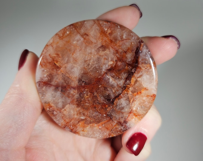 Fire Quartz Bowl Sphere Holder