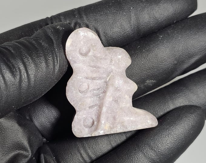 Mini Lepidolite Fairy Carving