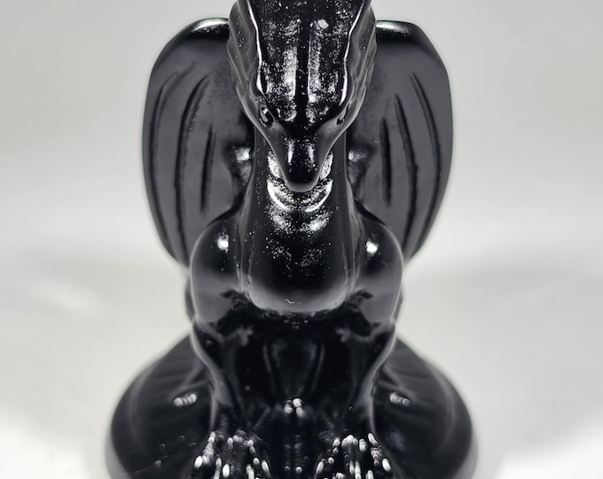 Obsidian Dragon Carving