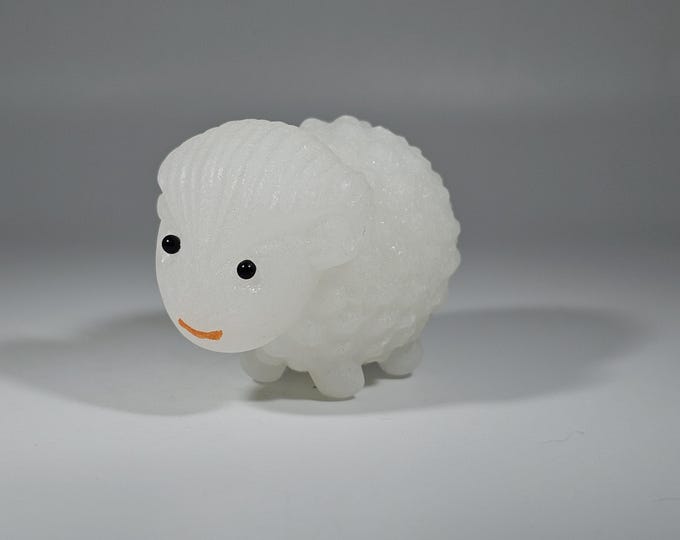 White Jade Sheep Carving