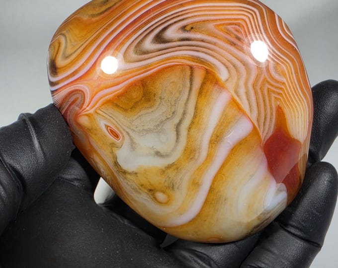 Sardonyx Palm Stone