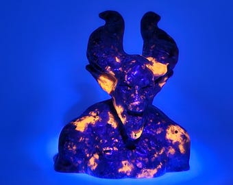 Yooperlite Demon Carving Devil