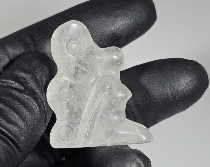 Mini Clear Quartz Fairy Carving
