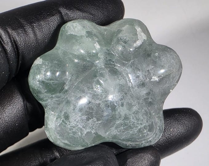 Fluorite Cat Paw Carving 1.6"