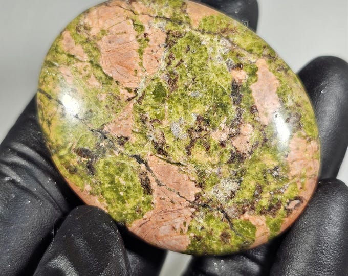 Unakite Palm Stone