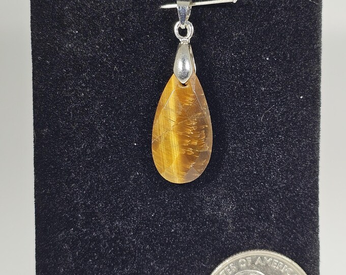 Tigerseye Faceted Pendant